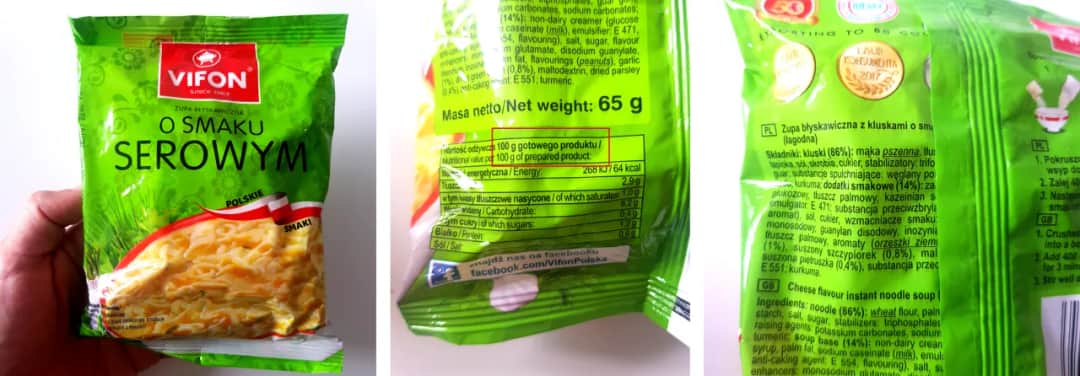 Ile kcal ma zupka chińska Vifon? Kaloryczność i wartości odżywcze.